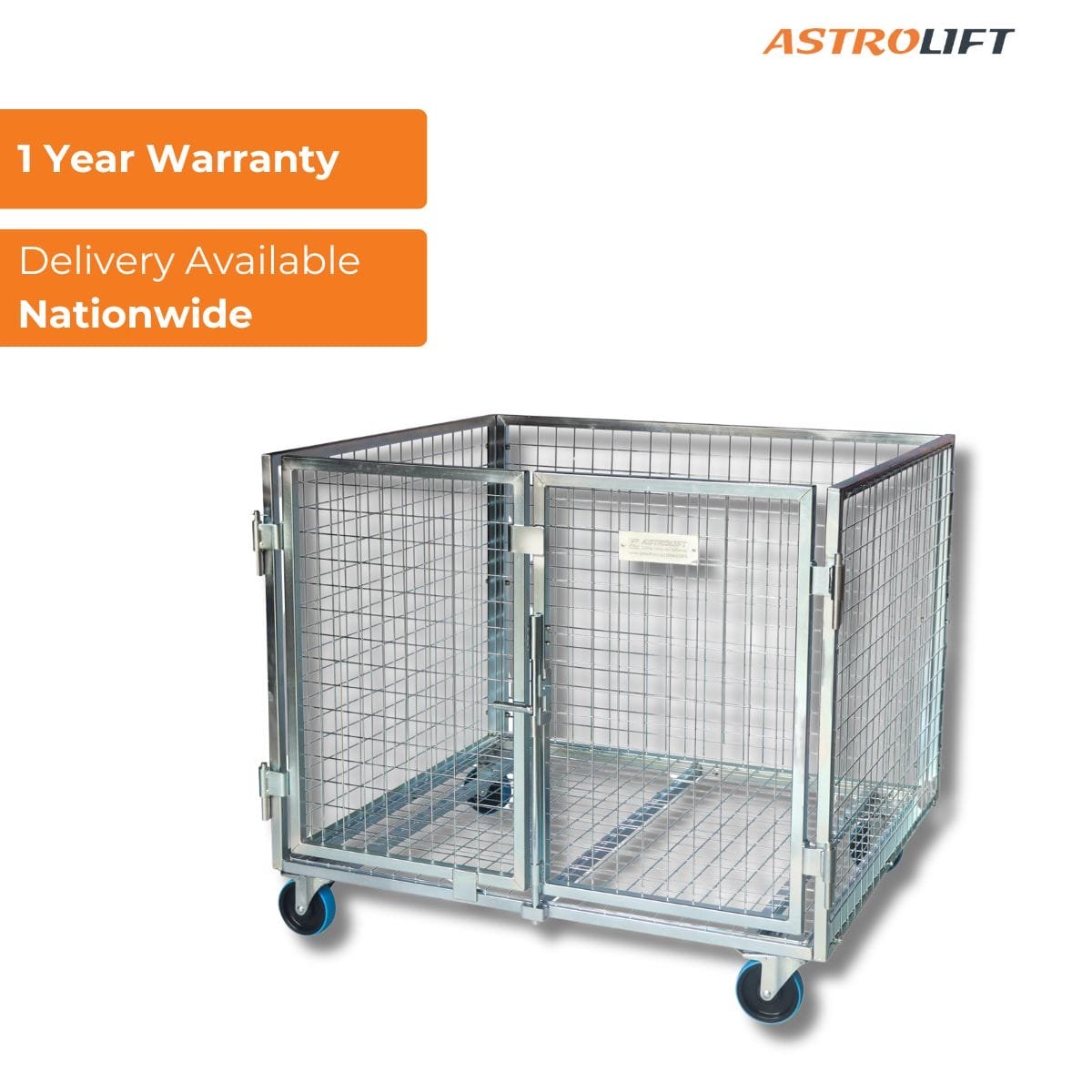 Buy Cage Trolley (Dual-door - Small) in Cage Trolley from Astrolift NZ